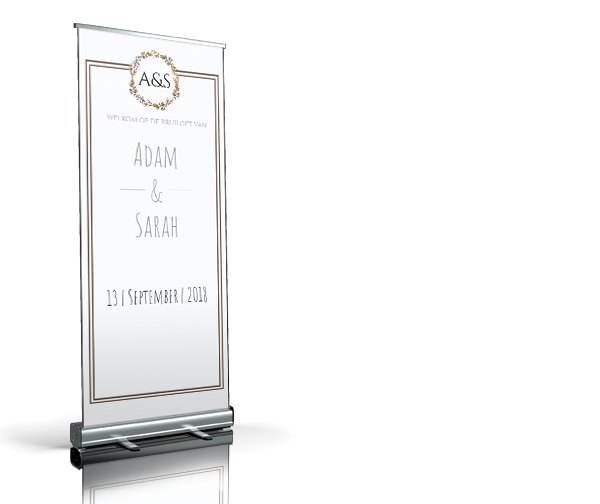 Welkomstbord - Basicbanner welkomstbord