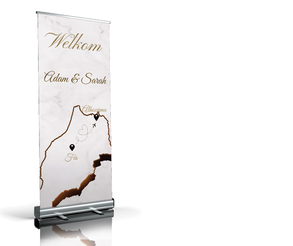 Moroccan Distance Banner welkomstbord Moroccan Distance Banner welkomstbord