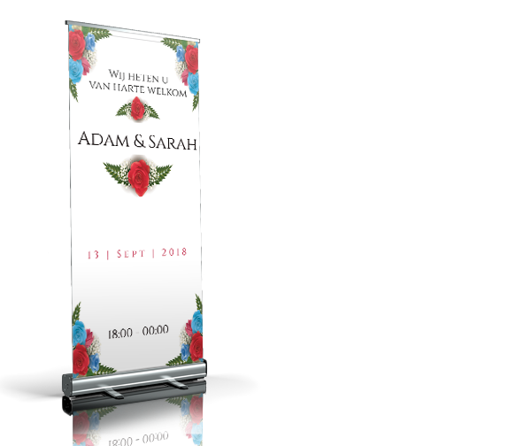 Welkomstbord - Flower-corner welkomstbord