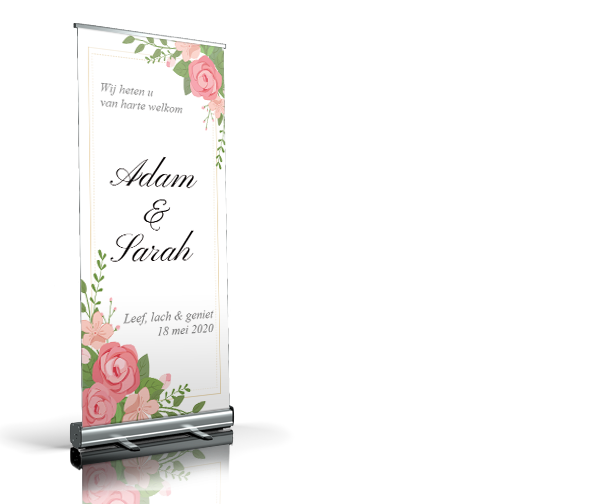 Welkomstbord - Flat wedding welkomstbord