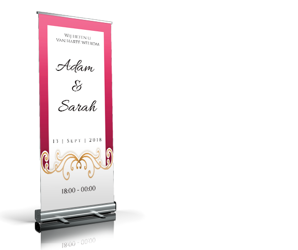 Welkomstbord - Floral welkomstbord