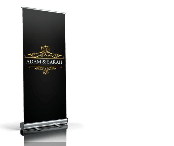 Welkomstbord - Golden name welkomstbord