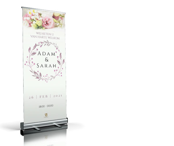 Rose Majestic Marmer welkomstbord Rose Majestic Marmer welkomstbord