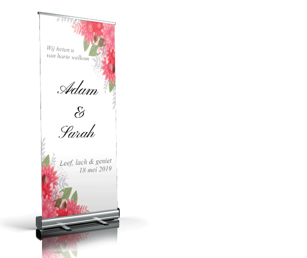 Welkomstbord - Vintage Flowers welkomstbord