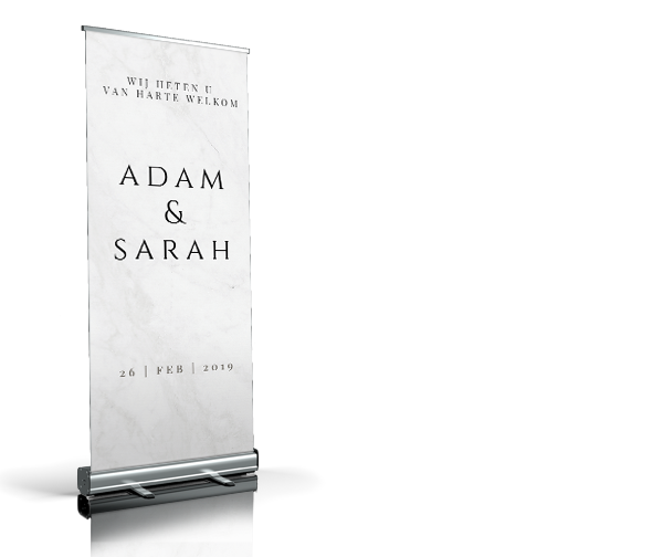 Welkomstbord - Basic Marmer welkomstbord