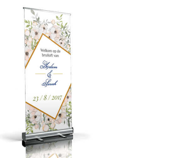 Welkomstbord - Limonium welkomstbord