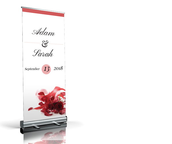 Welkomstbord - Red Flowers V2 welkomstbord