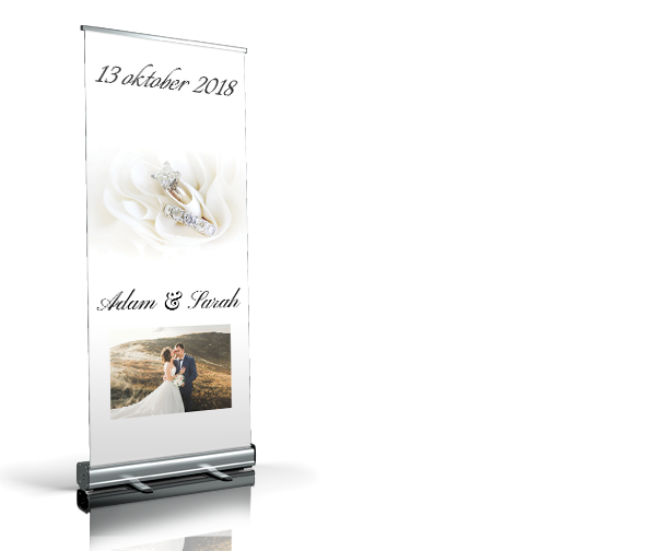 Welkomstbord - Middlering – eigen foto welkomstbord