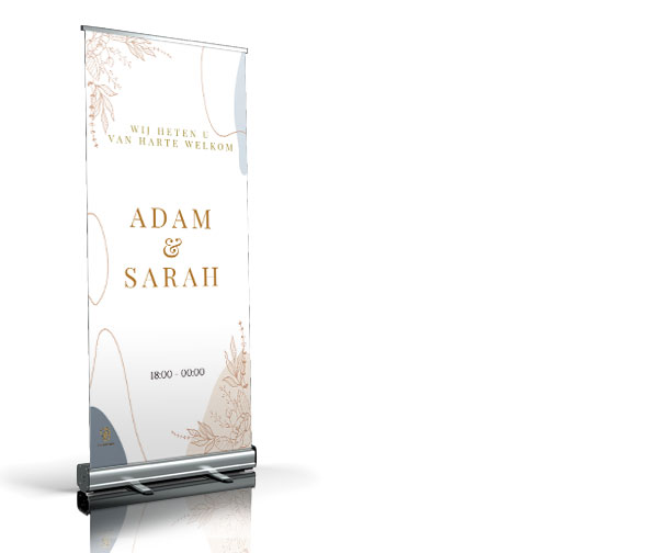 Royal Flower welkomstbord Royal Flower welkomstbord