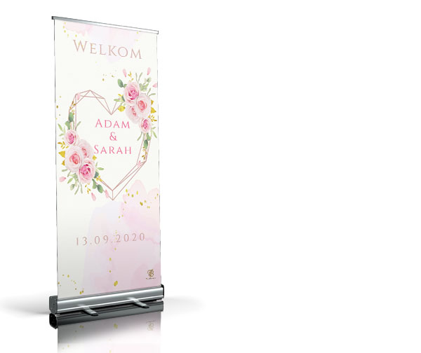 Simple flower pinky welkomstbord Simple flower pinky welkomstbord